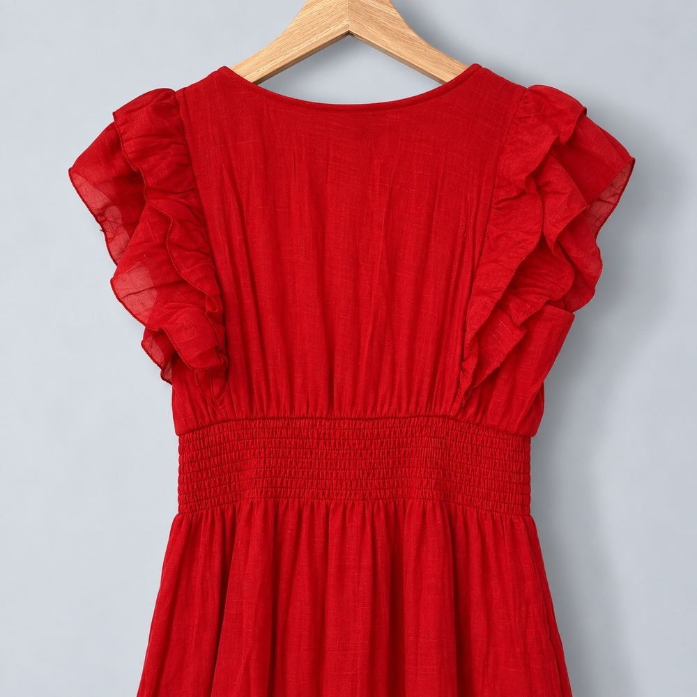 Anthropologie J Gee Small Maxi Dress Cottagecore Romantic Coquette Feminine Boho - Picture 5 of 7